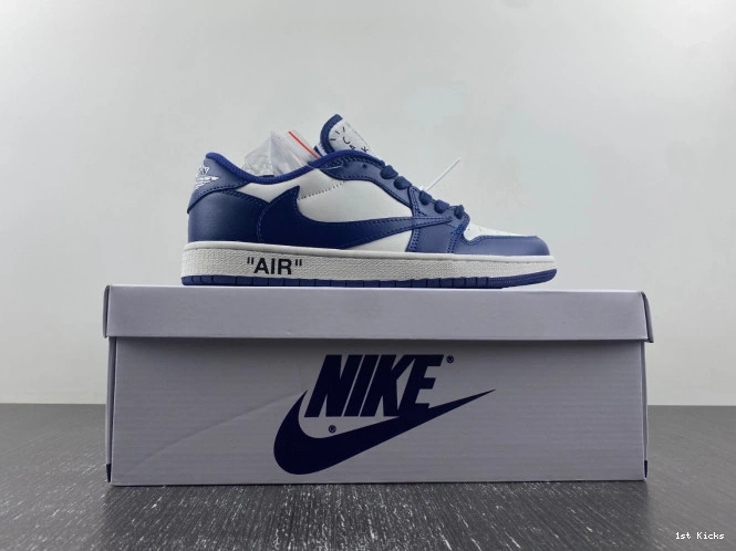 1st Kicks Shoes TRAVIS OFF-WHITE CUSTOM DM7890-101 1 X AIR JORDAN X SCOTT 0728